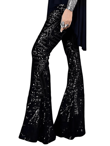 Women's Loose Wide-Leg High-Waist Sequin Pants -, Pants , Drestiny , Apricot, Australia, Black, Blue, Brown, Canada, Casual Pants, Dress Pants, Gold, L, M, New Zealand, Pink, Red, S, Silver, United Kingdom, United States, XL , Drestiny , www.shopdrestiny.com